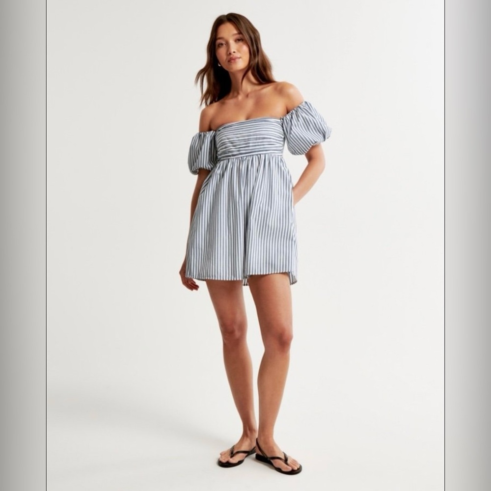 NWT Abercrombie Emerson Off-The-Shoulder Skort P X-Small - Picture 2 of 4